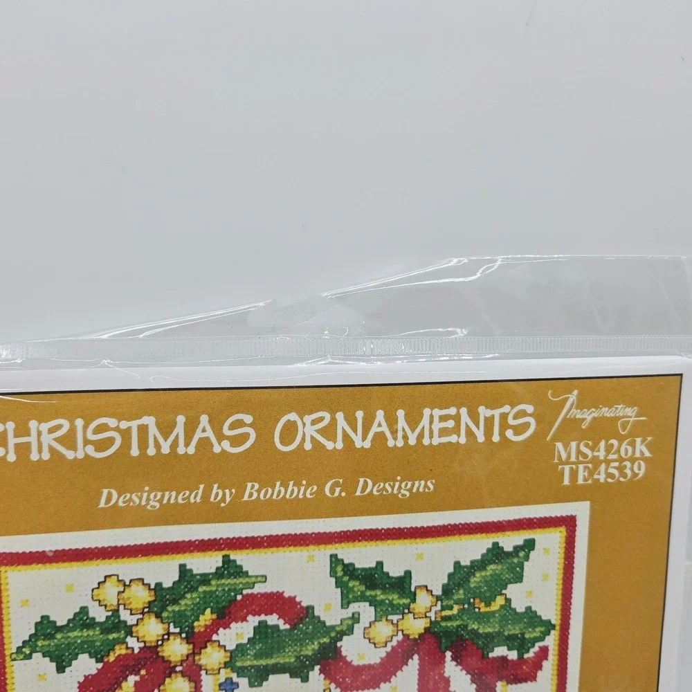 NEW Christmas Cross Stitch Kit Ornaments Holiday Design Crafts Bobbie G Designs